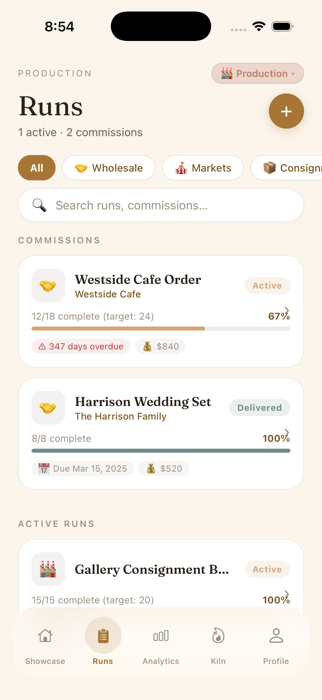 Production Runs on iPhone